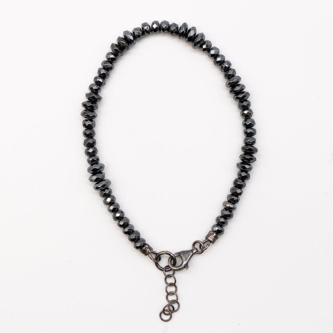 Bracciale in Ematite e Argento