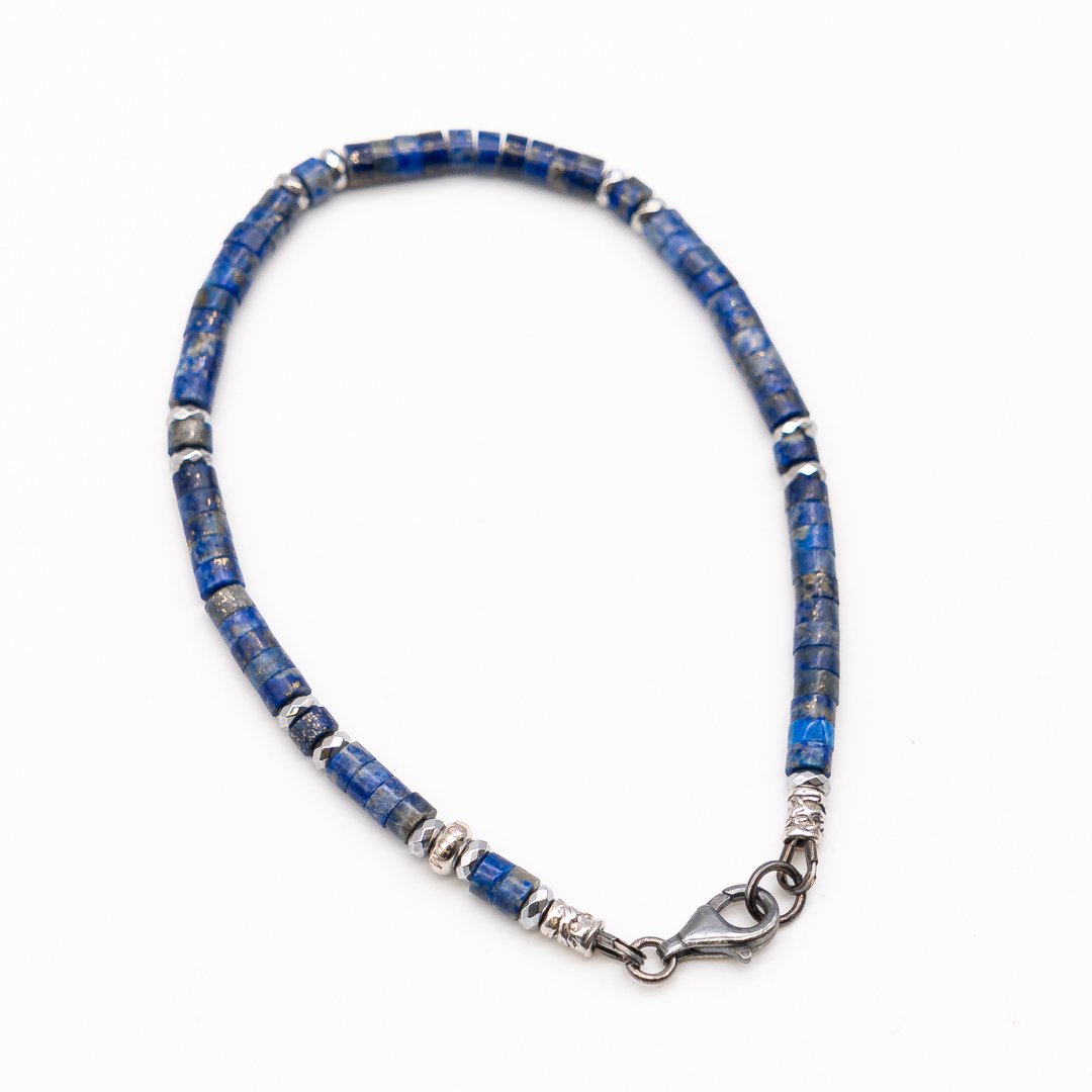 Bracciale in Lapis e Ematite