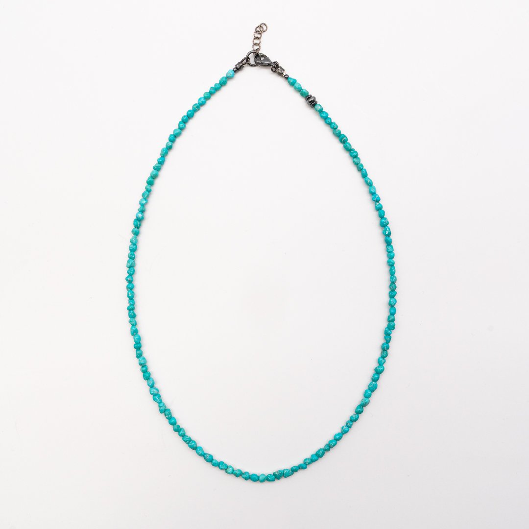Collana in Turchese, Ematite, Argento